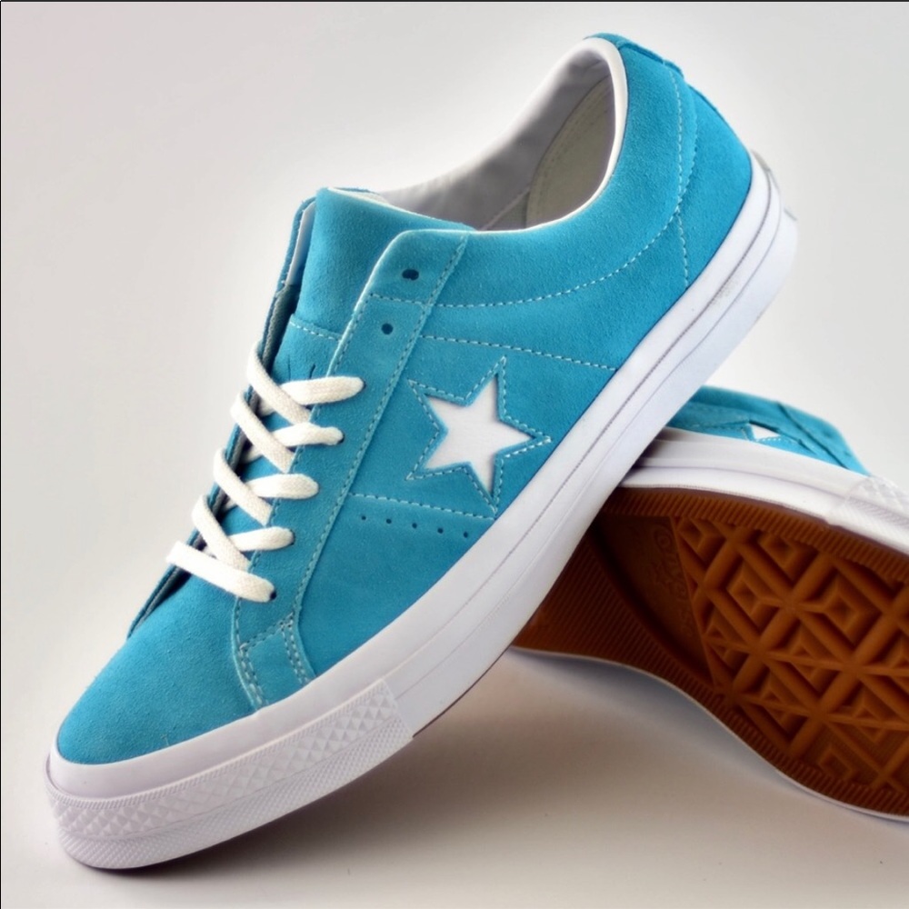 NWOB 💙CONVERSE 1 STAR LOW SUEDE MENS SIZE 10 - Picture 2 of 7